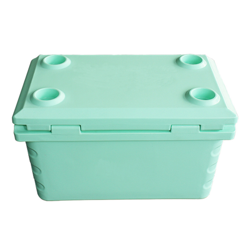 Fancy 50L vintage ice chest travel beach insulated ice cooler box for Bluetooth speaker