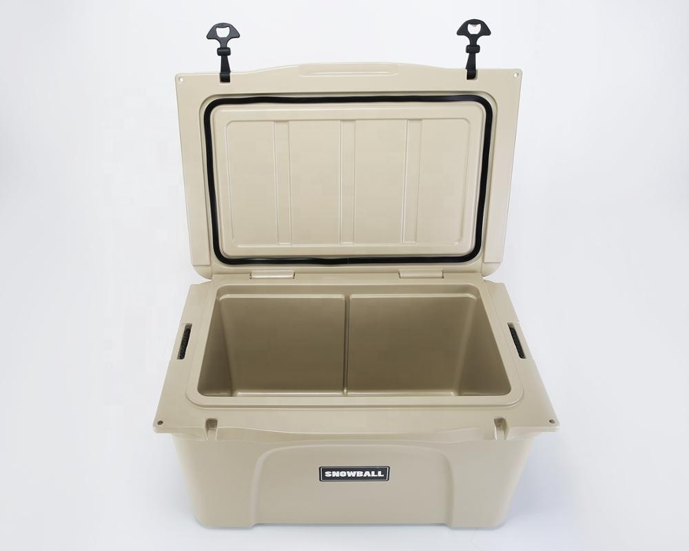 65L rotomolded plastic ice chest commercial cooler box cooling box for outdoor camping and fishing