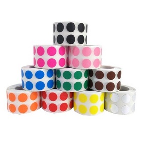 Party Decoration Adhesive Package Circles Sealing Sticker Paper Labels Colored Dot Stickers