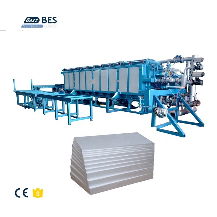 BES Automatic PLC EPS Polystyrene Expander Block Machine Styrofoam Molding For Buildings Production Line Wall Roof Insulation