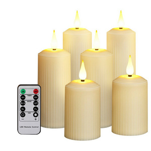 Electronic candle light charging candle waterproof hotel decoration wedding Halloween LED remote control tea candle