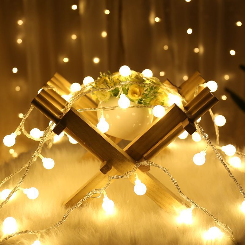 USB remote control round ball small string light battery light Room for Christmas decoration outdoor camping star lights