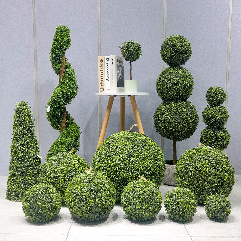 Artificial Plant Topiary Ball Low Maintenance Eco-Friendly Grass Ball for garden supplier wedding decor gardening decorations