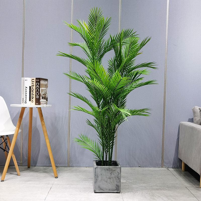 Simulation Palm Tree Cost-Effective Vivid  Dypsis Lutescens for garden supplier wedding decor gardening decorations