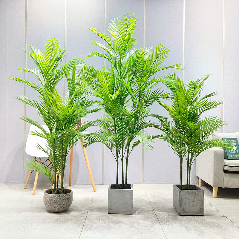 Simulation Palm Tree Cost-Effective Vivid  Dypsis Lutescens for garden supplier wedding decor gardening decorations