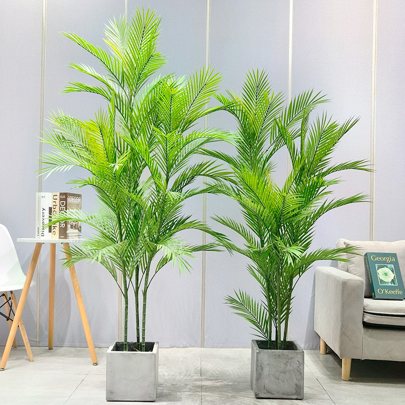 Simulation Palm Tree Cost-Effective Vivid  Dypsis Lutescens for garden supplier wedding decor gardening decorations