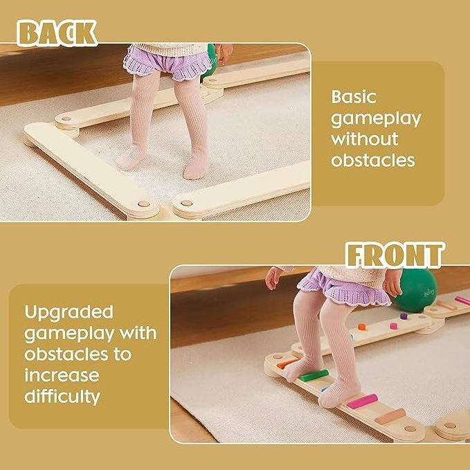 Wooden stepping stones balance for Kids step stone Furniture toy Toddler activity gym Balance Beam