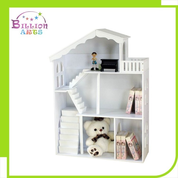 Popular Barbe House  Wooden  Bookcase Kids  Magazine Book Shelf