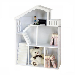 Popular Barbe House  Wooden  Bookcase Kids  Magazine Book Shelf