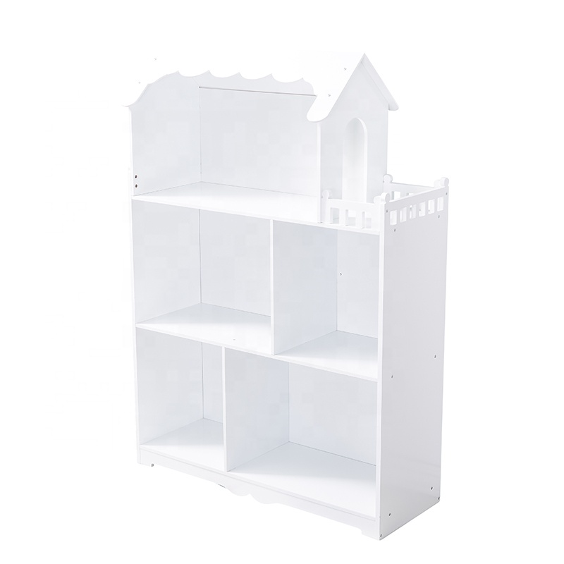 Kids Book and Toy Organizer Bookcase With Open Shelves Standing Bookshelf