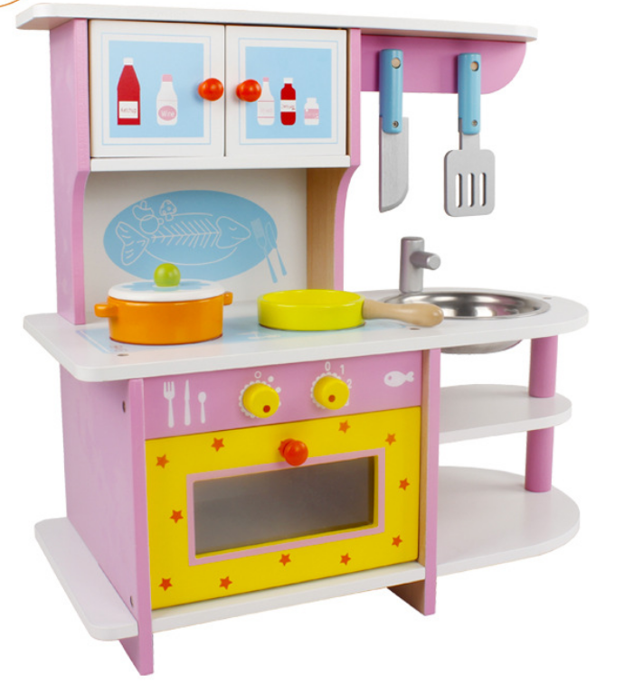 Wooden Kitchen Set Pretend Play Toys Cooking Chef Educational kids kitchen set toy