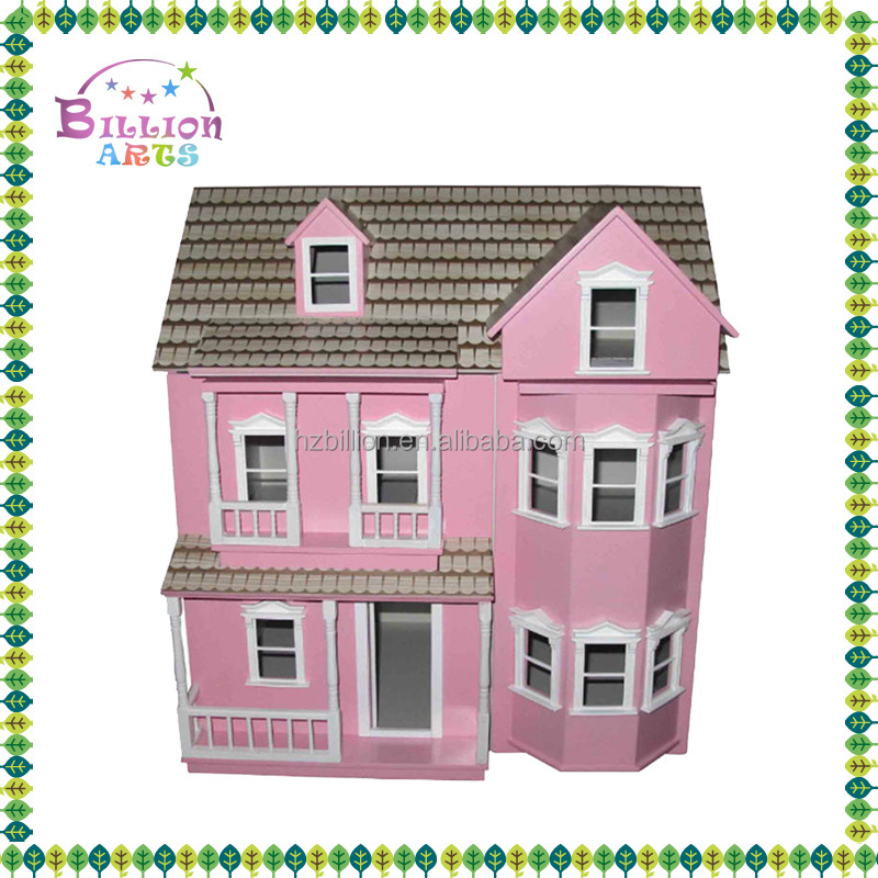 1:12 Scale Villa Stylish Fancy Wooden Toy Doll House For Kids