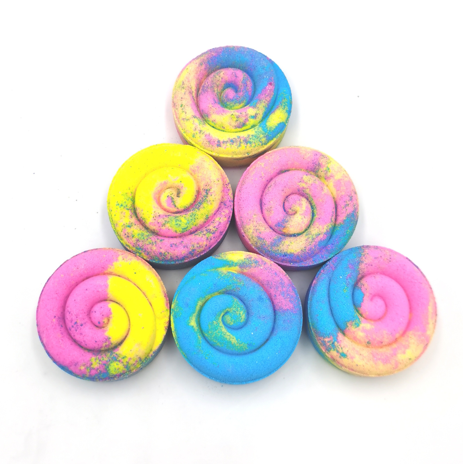 Hot Selling Private Label cruelty-free  Fizzy Colours Lollipop Bubble Bath Bombs