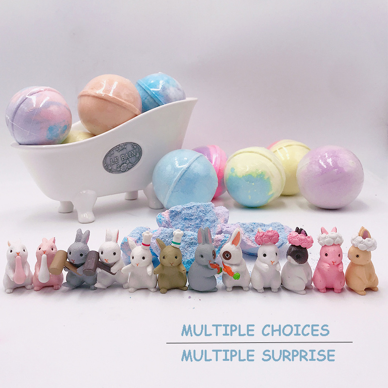 Wholesale Private Label kids bath bombs Toy inside Surprise Toys bathbomb Cruelty-free Spa Bath Fizz