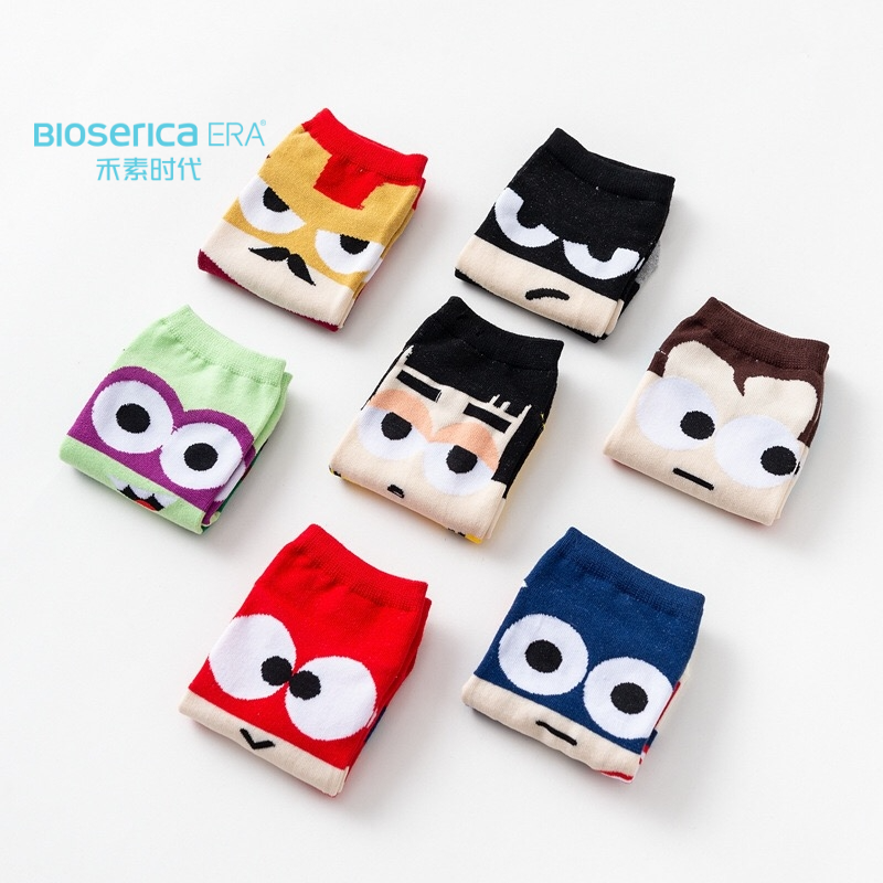 Bioserica Era kids socks custom logo cartoon socks for children's happy socks custom