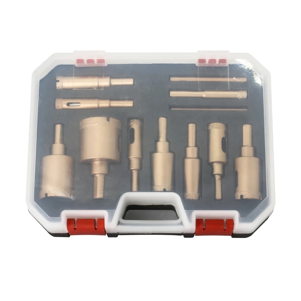 12Pcs 6-35mm Diamond Coated Drill Bits Set Hole Saw Kit for  Marble Granite Stone Tile Ceramic