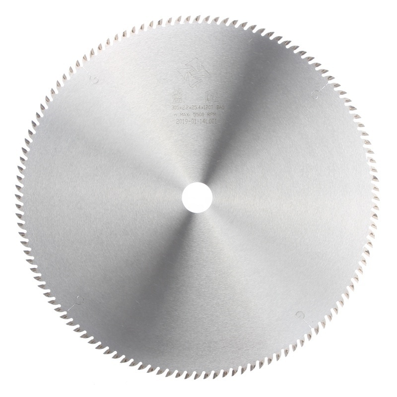 305*2.6*100T Small Resistance TCT Acrylic And Wood Saw Blade For Cutting PE And PP Plastic Plates