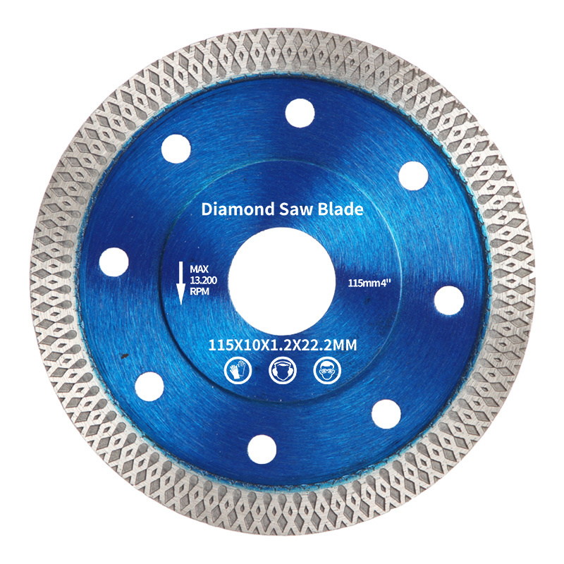 115mm Hot Pressed Super thin Turbo Diamond Saw Blade Ceramic Tile Granite Cutting Disc