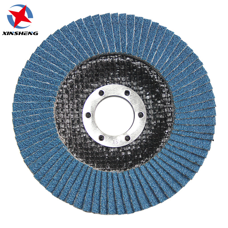 4.5inch 115mm Silicon carbide abrasive tools mesh cover flexible flap disc grinding wheel