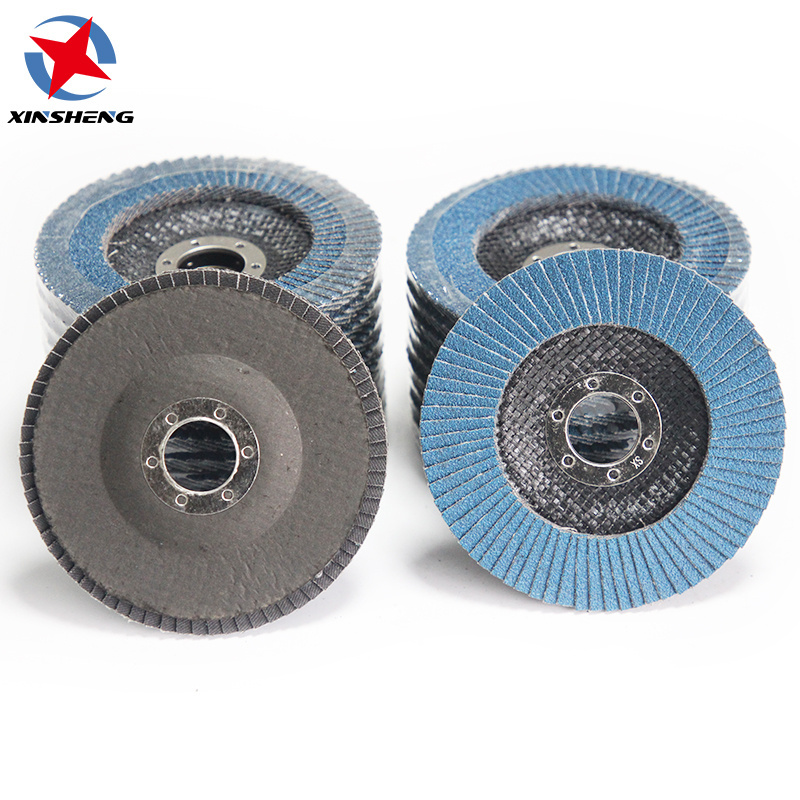 4.5inch 115mm Silicon carbide abrasive tools mesh cover flexible flap disc grinding wheel