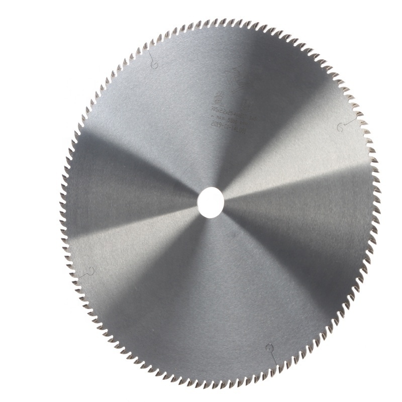 305*2.6*100T Small Resistance TCT Acrylic And Wood Saw Blade For Cutting PE And PP Plastic Plates