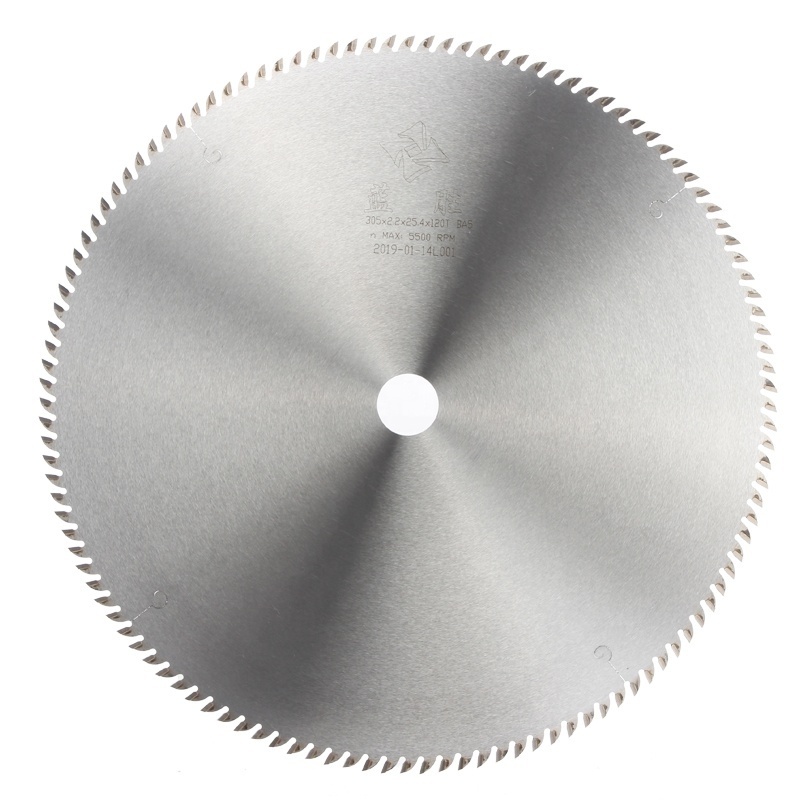 305*2.6*100T Small Resistance TCT Acrylic And Wood Saw Blade For Cutting PE And PP Plastic Plates