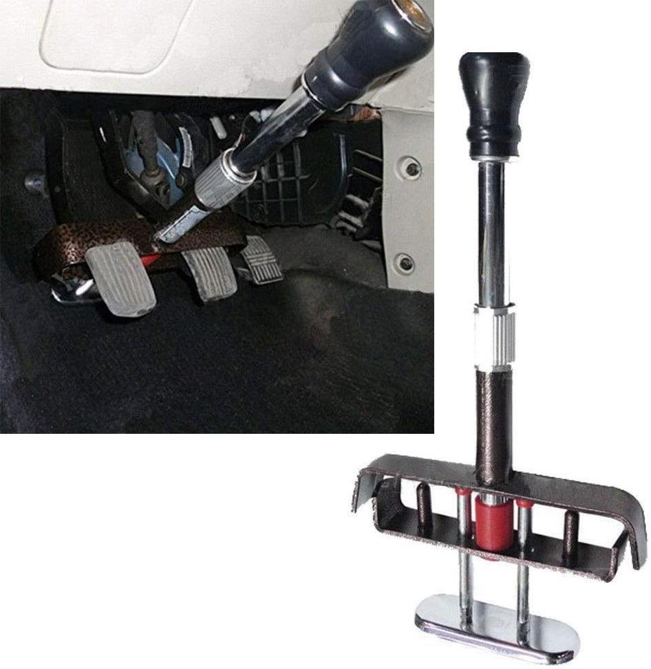 Car Security Anti Theft Retractable Heavy Duty Universal Security Brake Clutch Car Pedal Lock