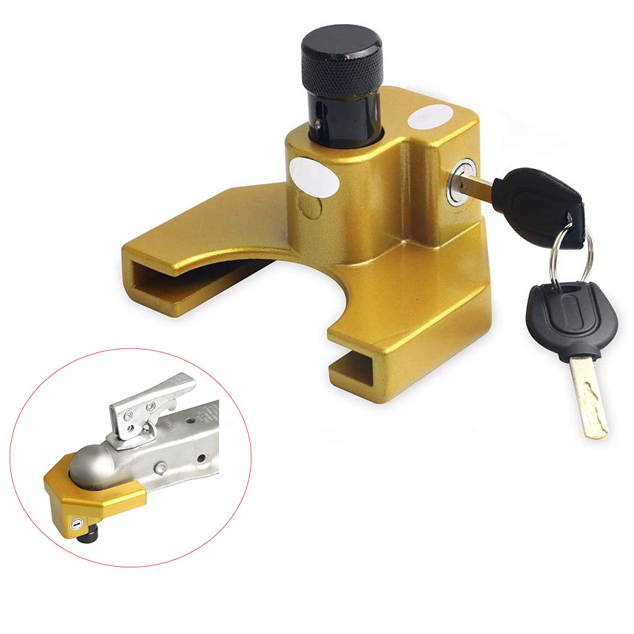 Universal 50Mm Tow Coupling Hitch Lock Secured Trailer Against Theft Trailer Hitch Ball Coupler Lock