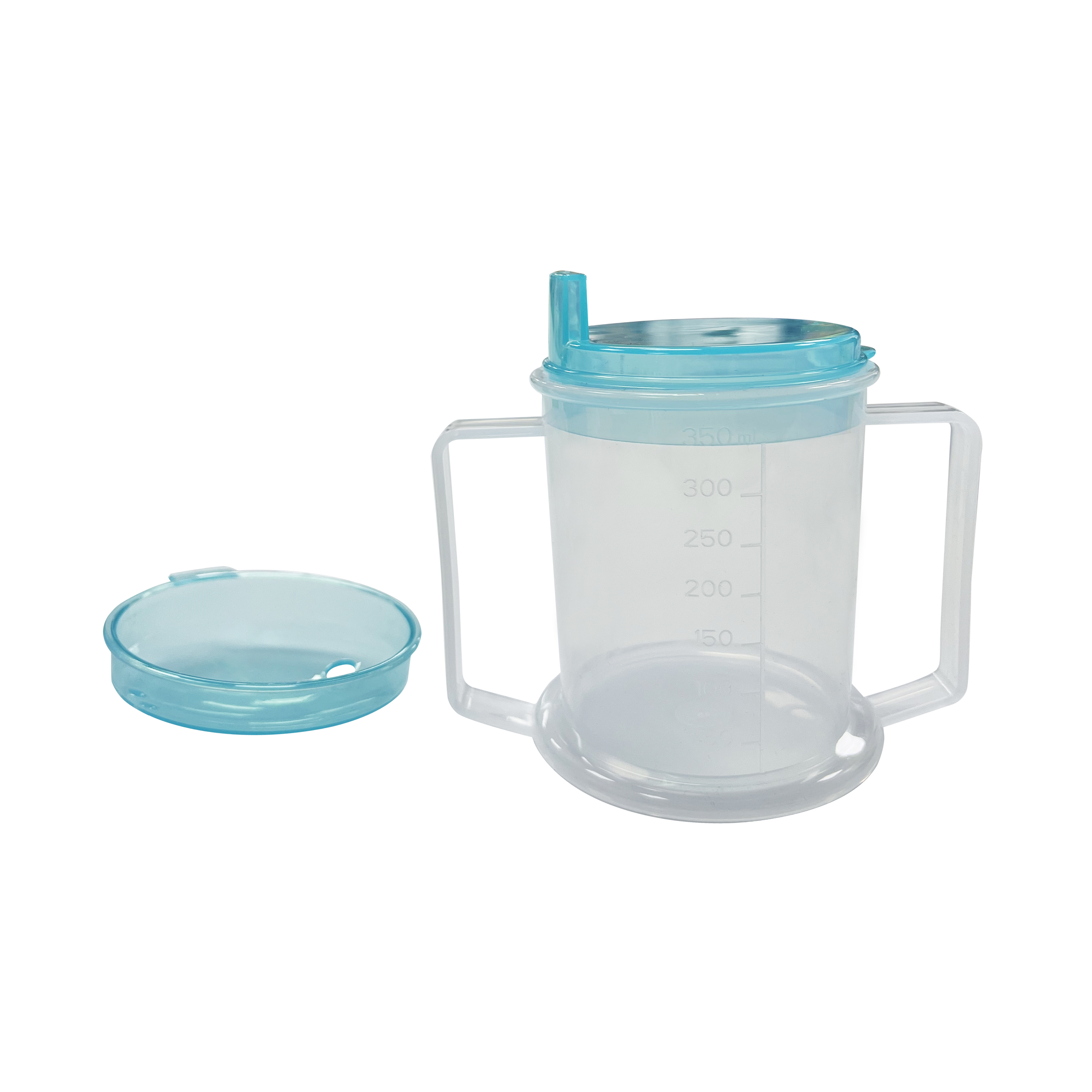 Clear Kids Drinking Easy Easy Grip Handles Sippy Drinking Cup For Children And Adults