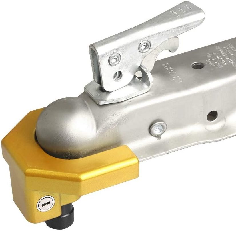 Universal 50Mm Tow Coupling Hitch Lock Secured Trailer Against Theft Trailer Hitch Ball Coupler Lock