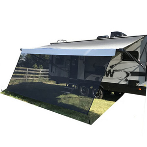 Wholesale Hot Sale Summer Economical Personal Privacy Screen Retractable Black Uv Shade Suitable Camping Rv Car Awning