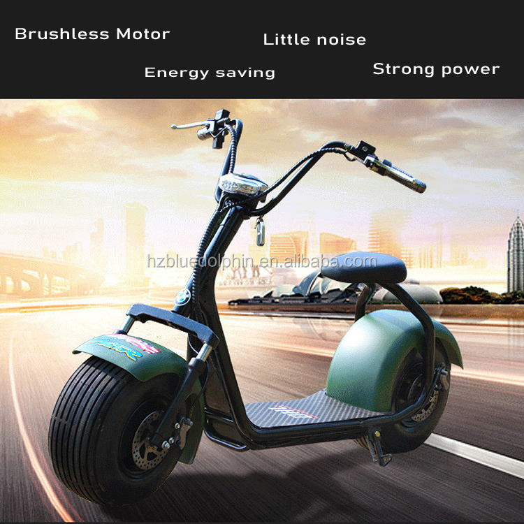 1500W Citycoco Scooter with CE Electric Scooter with Brushless motor 12Ah lithium Battery