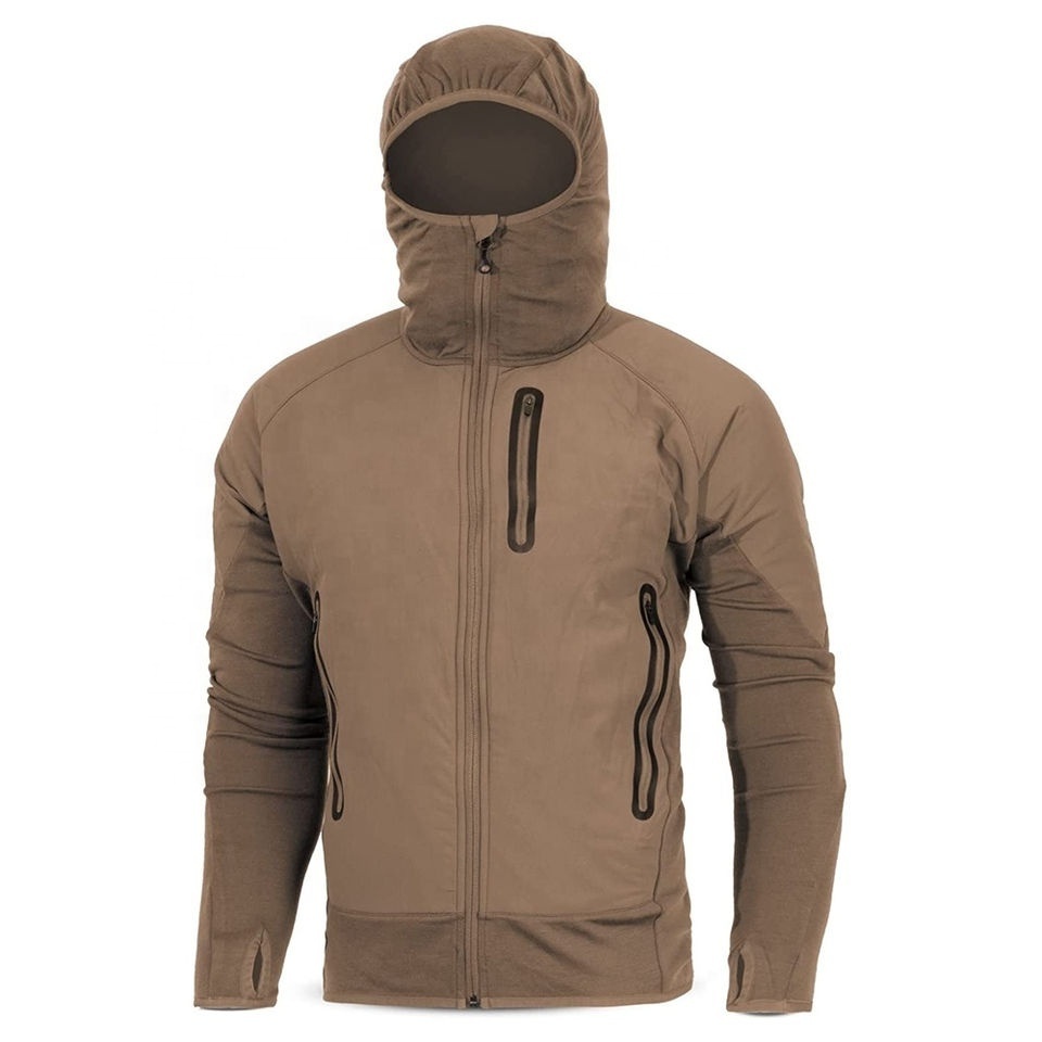 Custom Design Waterproof Sport Polyester Fleece Ski Windbreaker Rain Tactical Winter Outdoor Softshell Hunting Jacket