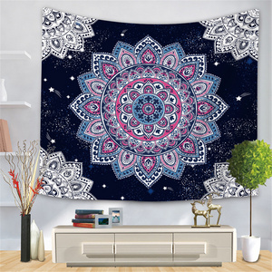 High Quality Digital Printing Custom Design Aesthetic Mandala Wall Tapestry Home Decor