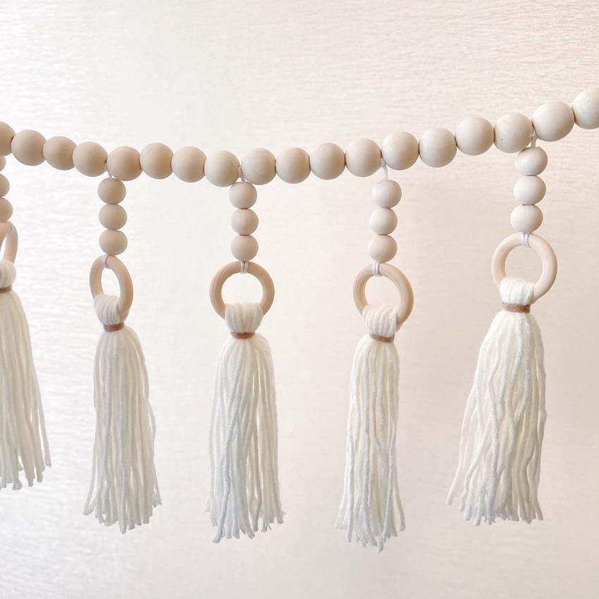 Bravo Boho Style Large Home Decor Beads Tassels Handmade Woven Macrame Wall Hanging