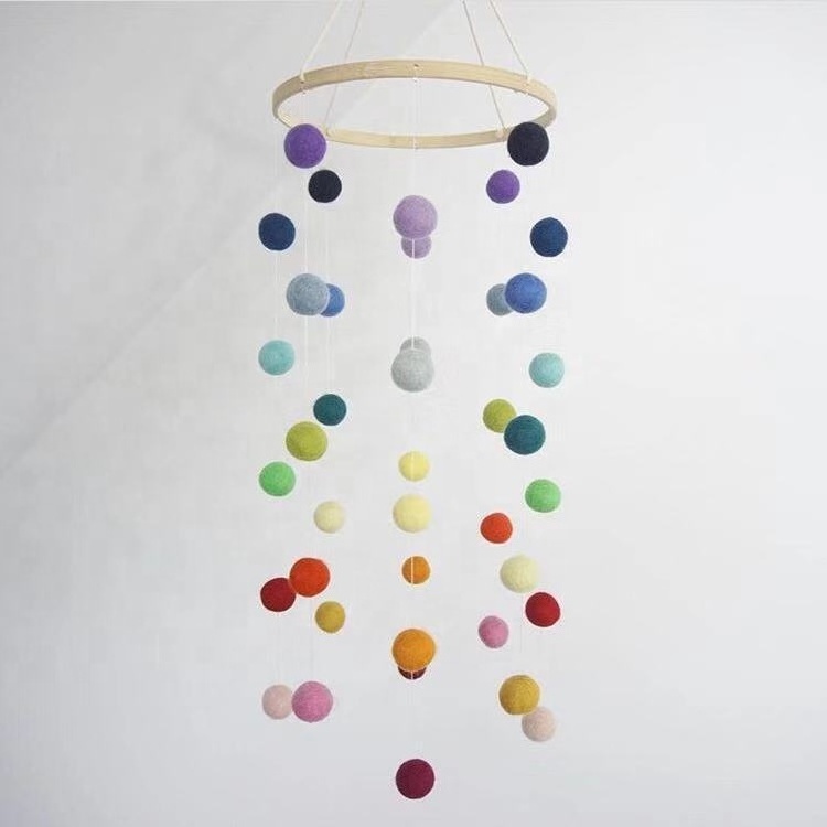 Baby Crib Nursery Mobile Toy Hanging Ornament Macrame Kids Room Decor