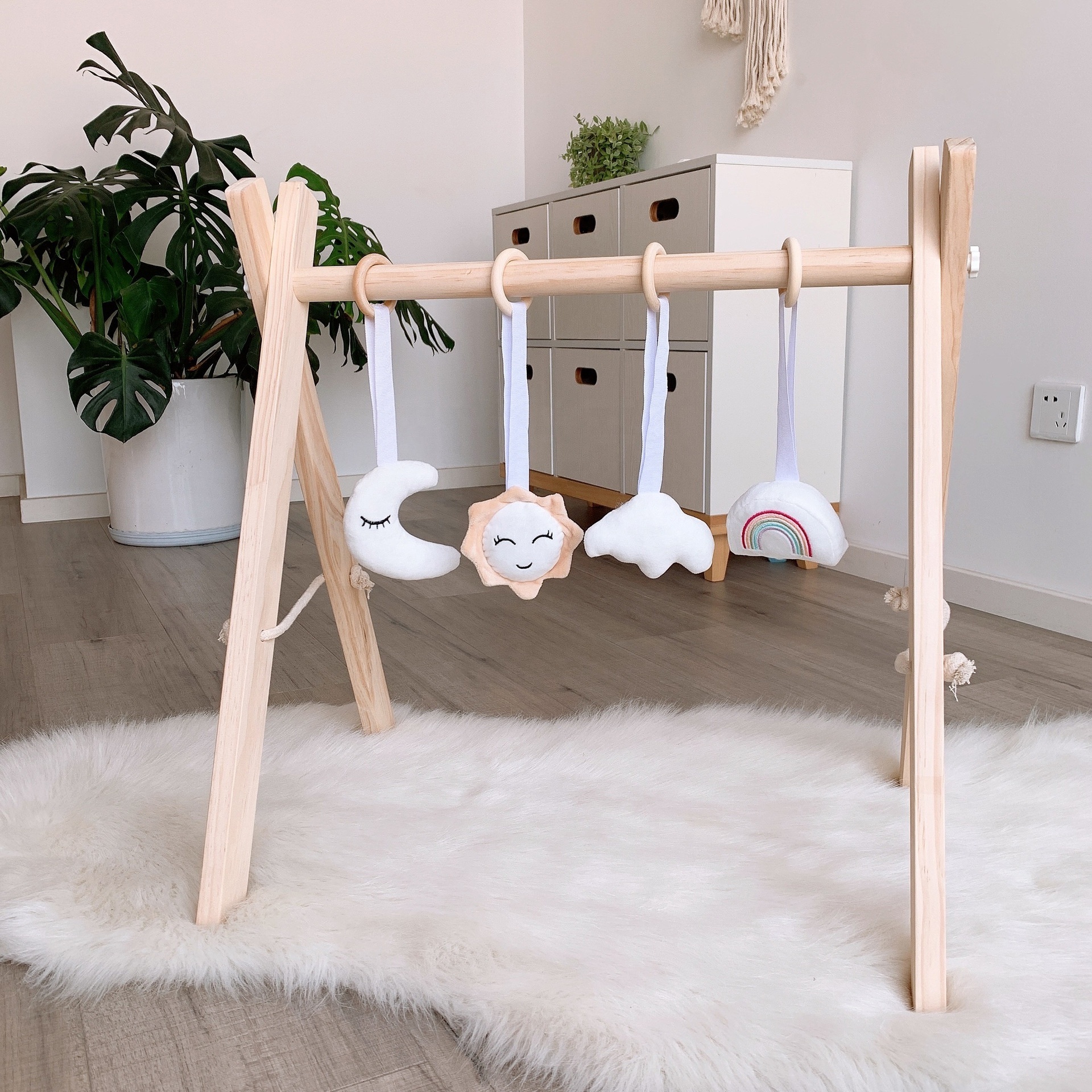 Bohemian Baby Activity Gym Nordic Ornaments Art Kids Room Decor