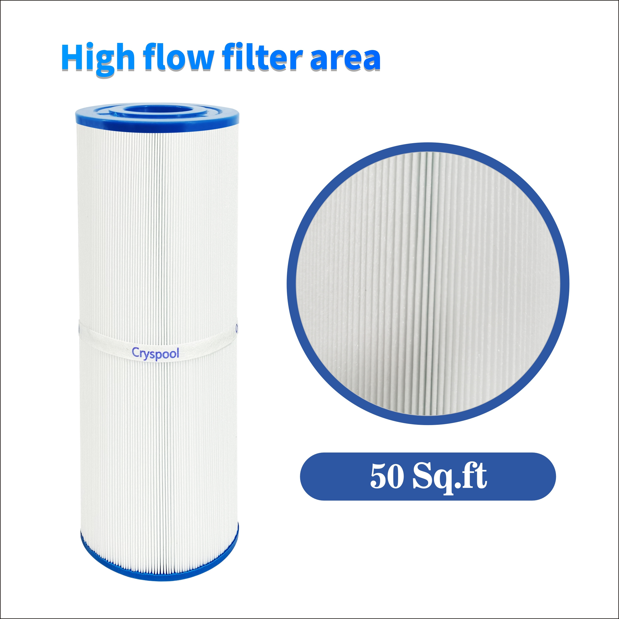 Cryspool CP-04075 Replacement Reemay Unicel C-4950 Pleatco PRB50IN Filbur FC-2390 hayward swimming pool cartridge filter