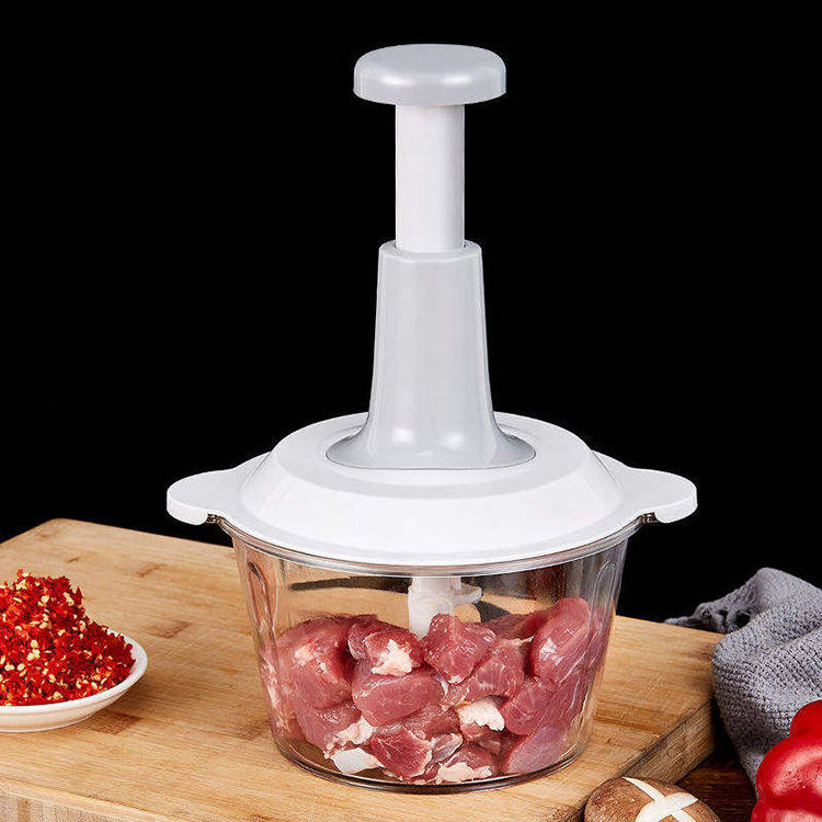 12-in-1 Kitchen Tools Plastic Slicer & Cube Cutter Hand-Operated Food Chopper for Meat Garlic Onion Carrot