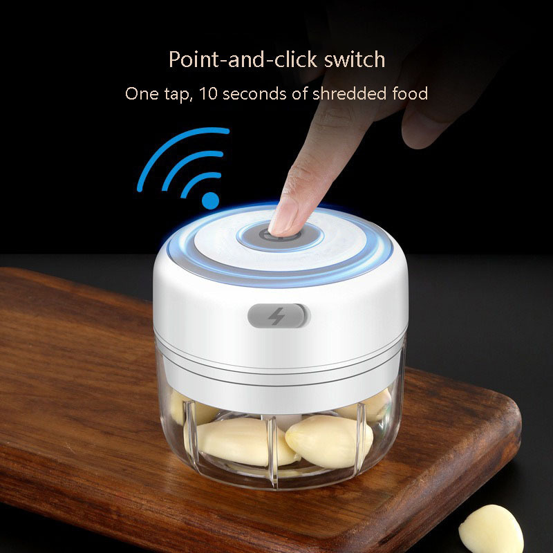 Household Multi-functional Wireless Electric Garlic Machine Portable Baby Food Machine Electric Garlic Crusher