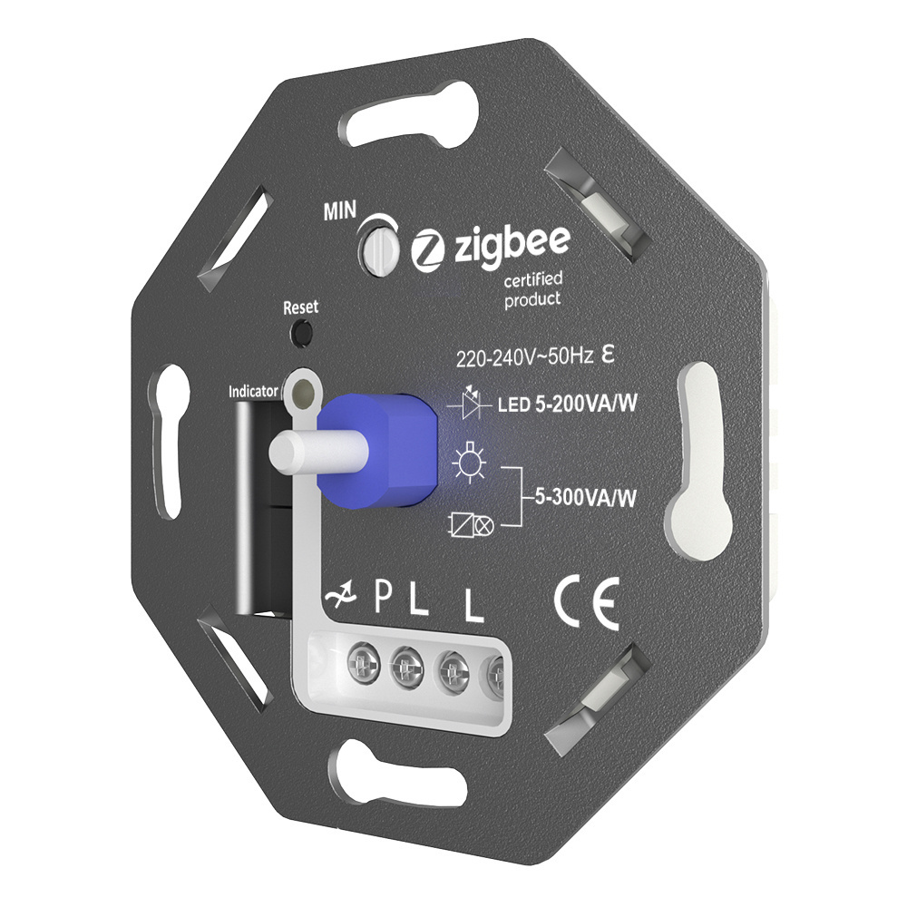 D684E2-ZG Eu Standard 220V Ac Multi Way Zigbee Rotary Smart Led Dimmer Switch