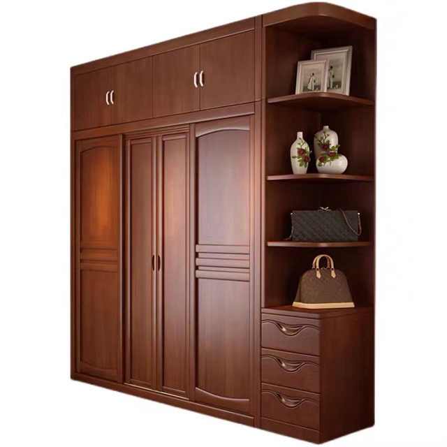 HZ Modern Wardrobe   Wooden  Walking Closet Bedroom Customized Wardrobe Cabinet