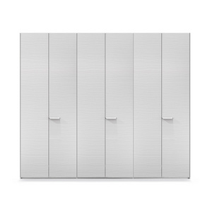 Practical bedroom white solid wood wardrobe design