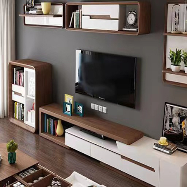 Classic Design Sitting Room Solid Wood TV Cabinet