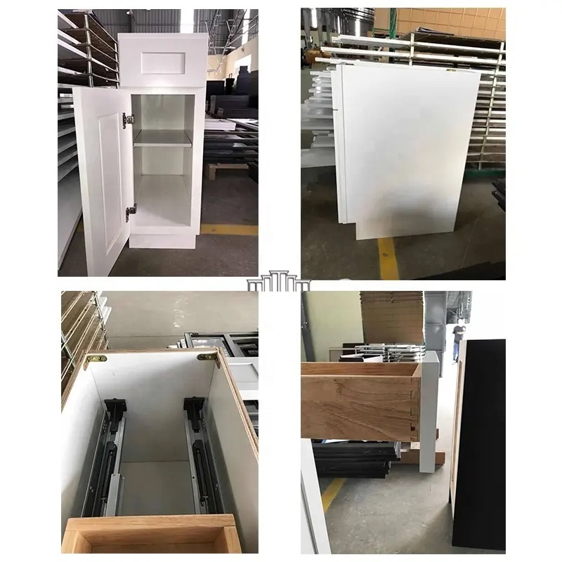 American Wholesale White Shaker Ready To Ship Kitchen Cabinet Solid Wood Ready To Assemble Complete Sets Jacksonville