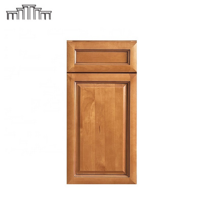 For Contractor And Wholesaler Natural Painted Solid Oak Birch Wood Raised Panel Door Base Kitchen Cabinets Automatic Production