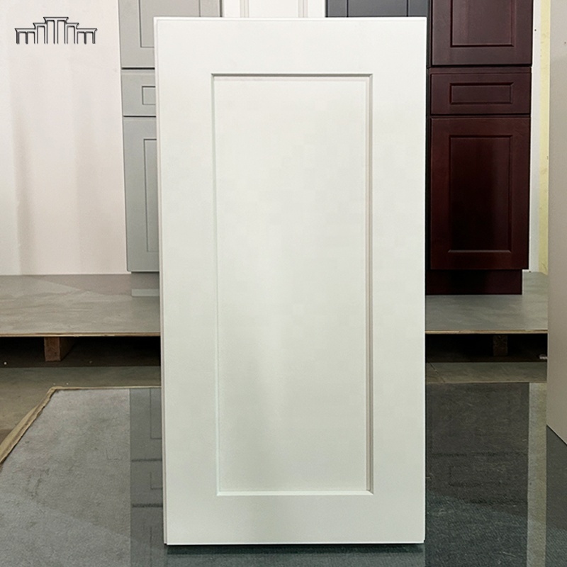 OEM Cabinetry Manufacturer Wholesale Automatic Lacquer Painting American Wooden White Shaker Kitchen Base And Wall Cabinets