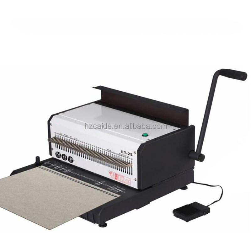 WD-ET25 Desktop Multi-functional A4 size Wire Notebook Binder Electric Wire Binding Machine For Calendar