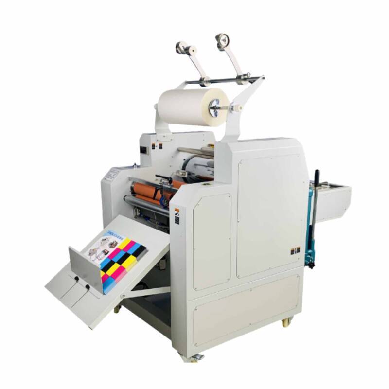 FM-520Y Heavy-duty Hydraulic Hot And Cold roll laminator 520MM/20.47'' Poster/Photo/Paper Laminating Machine With Auto Breaking