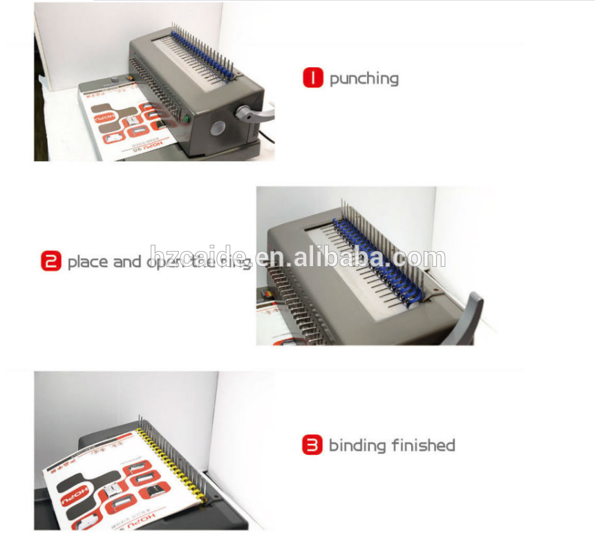 WD-2088B) Small plastic comb binder machine a4 binding machine